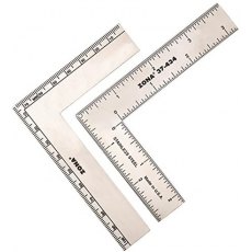 Zona Tools Mini L-Square Stainless Steel, 3" x 4" Metric & Imperial - USA MADE!
