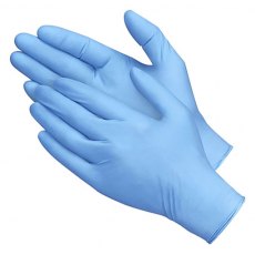 Scan Blue Nitrile Disposable Gloves Medium / Large (Box of 100)