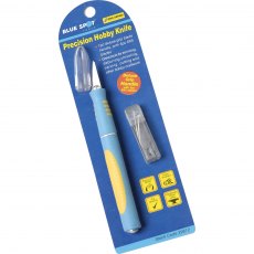 BlueSpot Soft Grip Precision Craft Knife & Blades B/S29612 for Trimming, Cutting & Hobby Craftwork B