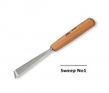 Stubai Stubai 10mm Skew Carving Chisel No1 Sweep