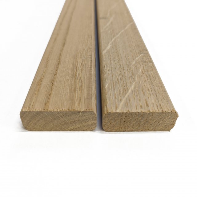 Yandles Oak Bench Slat Sets with a Roundover Profile