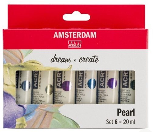 Amsterdam Amsterdam Dream & Create Acrylics Pearlescent Set - 6 x 20 ml