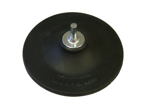 Faithfull Faithfull rubber backing pad for use with sanding discs 125mm 6mm Arbor