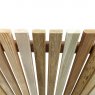 Mixed Wood Slats for Fencing Front View