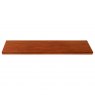 Front View of a Solid Padauk Shelf