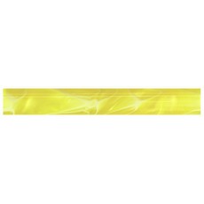 19mm Round Acrylic Pen Blank, Yellow with White Swirl