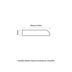 Black Walnut Architrave Chamfer