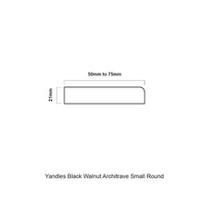 Black Walnut Architrave Small Round Kit