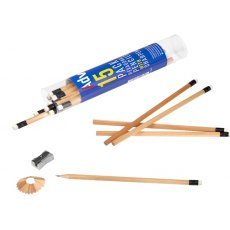 Hexagonal HB Pencils & Sharpener (Tub 15)