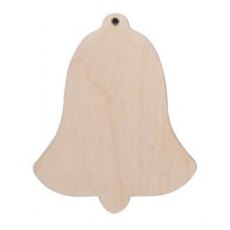 Plywood Bell, Suitable for Pyrography