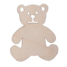 Plywood Teddy Bear, Suitable for Pyrography