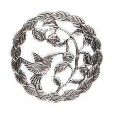 Pewter Lid - Bird with Seeds