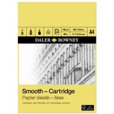 Daler Rowney A4 Smooth Cartridge Paper Pad
