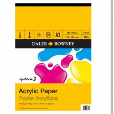 Daler Rowney A3 System 3 Acrylic Paper Pad