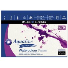 Daler Rowney A4 Aquafine Texture Watercolour Pad