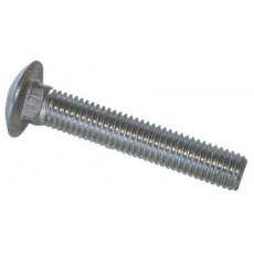 M8 X 100  A2 CUP SQUARE BOLT STAINLESS STEEL C/W NUTS AND REPAIR WASHER