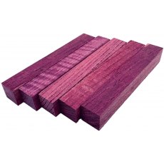 Exotic Purpleheart Hardwood Woodturning Pen Blanks Pack of 5