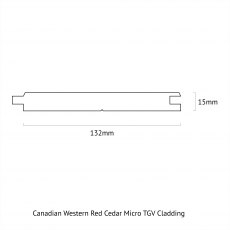 Canadian Western Red Cedar Micro TGV Cladding