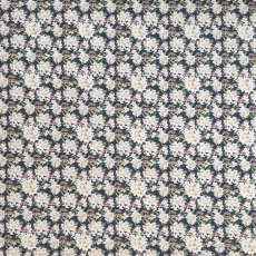 White and Yellow Flower Print on Cotton
