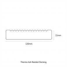 Thermo Ash Reeded Decking