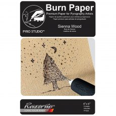 Razertip Sienna Wood Premium Burn Paper 9 - 4"x 6" Sheets