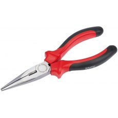 Heavy Duty Long Nose Pliers with Soft Grip Handles, 165mm