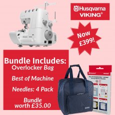 Husqvarna AMBER™ S | 100 Overlock Sewing Machine + Free bundle worth £35.00
