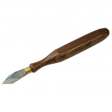 Marking Knife 175mm Heavy-duty scoring knife with hardwood handle and brass ferrule
