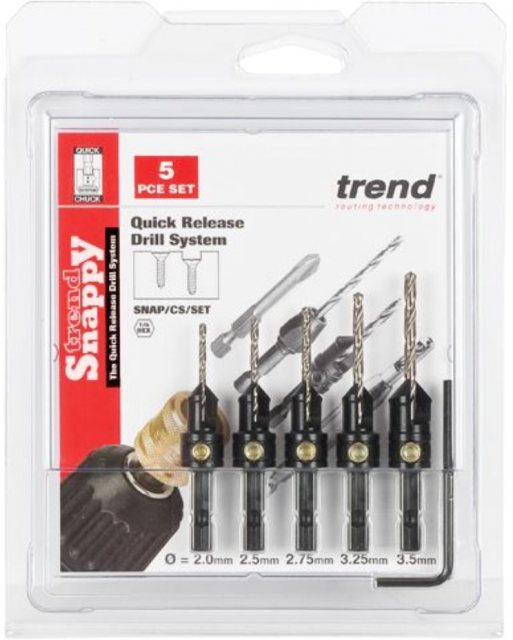 Trend SNAPPY 5 PC COUNTERSINK SET