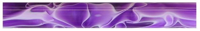 Charnwood 19mm Round Acrylic Pen Blank, Dark Orchid with White Swirl