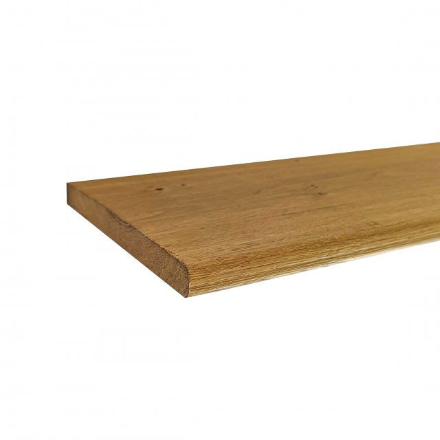 Side View of a Solid Character Oak Shelf
