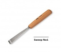 Stubai Stubai 10mm Straight Carving Chisel No1 Sweep