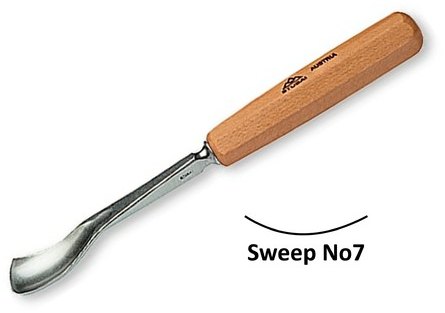Stubai Stubai 3mm Spoon Carving Gouges No7 Sweep
