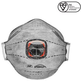 JSP SpringFit Disposable Dust Mask FFP3 with Typhoon Valve and Nusiance Carbon Layer