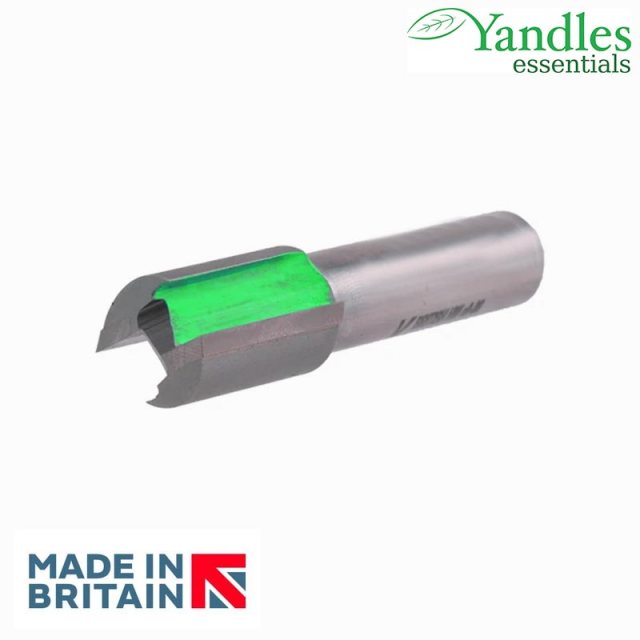 Yandles essentials 1/2' double flute straight cutter 18mm diameter x 25mm cutting depth - UK MADE