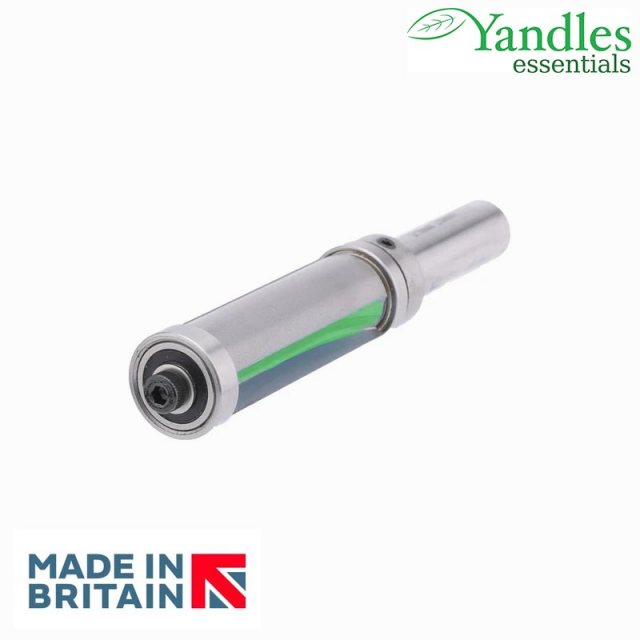 Yandles essentials 1/2' double bearing guided trimming cutter 19mm diameter, 50mm depth of cut - UK MADE