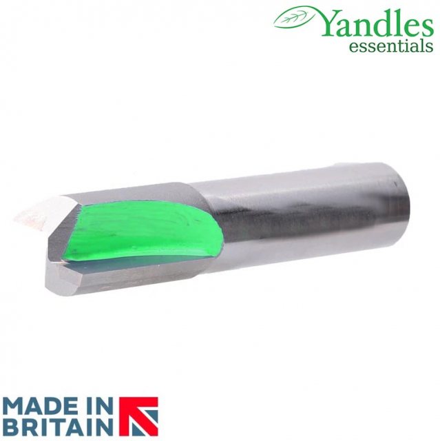 Yandles essentials 1/2' double flute straight cutter 14mm diameter x 19mm cutting depth - UK MADE