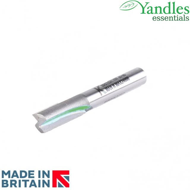 Yandles 1/4' double flute straight cutter 6.3mm diameter x 15.9mm cutting depth