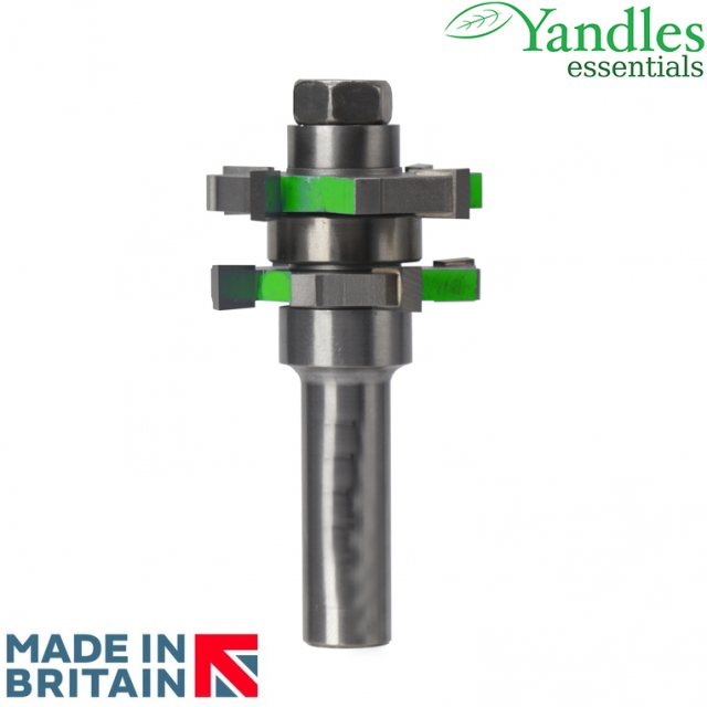 Yandles 1/2' tongue and groove set, 41mm diameter, cutters depth 6.35mm, bearing 22mm.