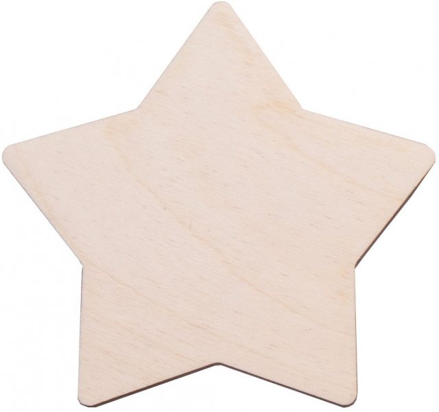 Plywood Country Star, Suitable for Pyrography