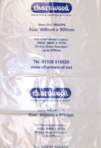 Charnwood W690PB Polythene Collection Bag 600 x 900mm (24'' x 36''), pack of 10
