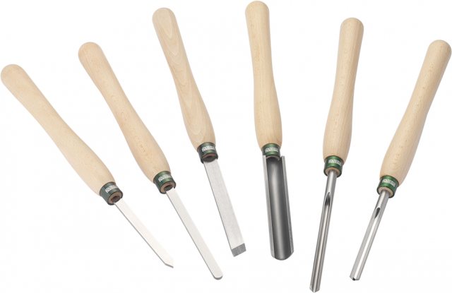 Record Power NEW Record Power 6 Piece Woodturning Tool Set - Ideal Starter Set