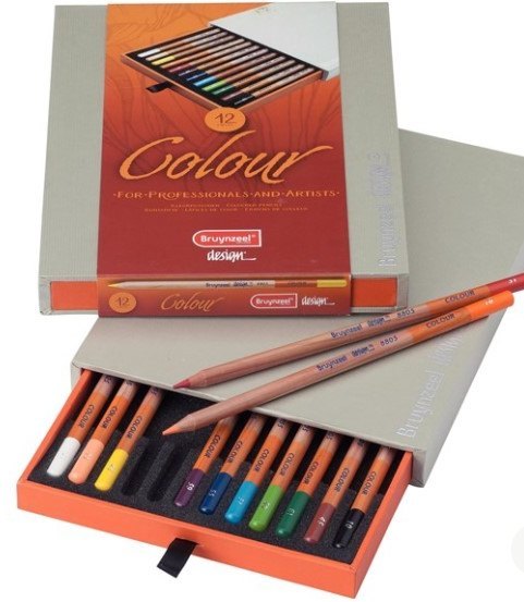 Royal Talens Bruynzeel Design Set of 12 Professional Colour Pencils