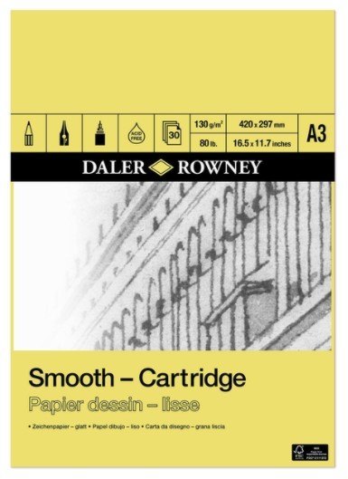 Daler Rowney Daler Rowney - A3 Smooth Cartridge Paper Pad