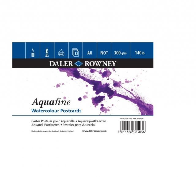 Aquafine Daler Rowney A6 Aquafine Watercolour Postcard pad