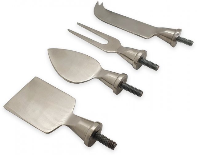 Four Piece Cheese Knife and Fork Set