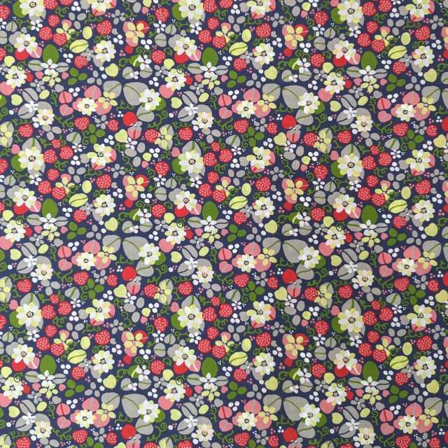 Yandles Strawberry Floral Cotton Lawn