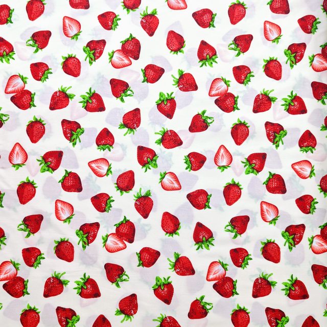 Yandles Strawberries Cotton Fabric