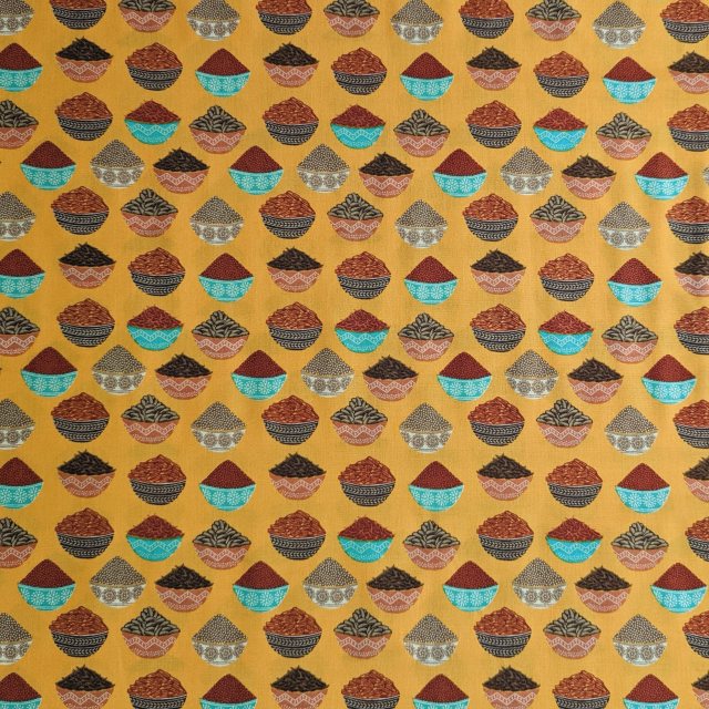 Yandles Indian Spices Cotton Fabric