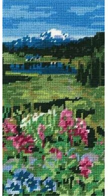 The Mountains DMC Tapestry Canvas